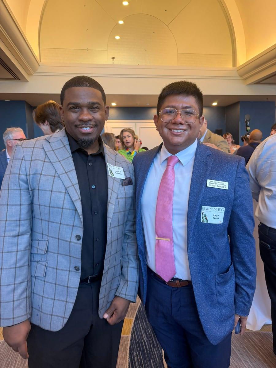 Milan Balinton with Hugo Torres at a BAYMEC gathering