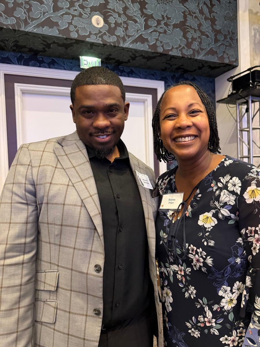 Milan Balinton with Neysa Fligor at a BAYMEC gathering